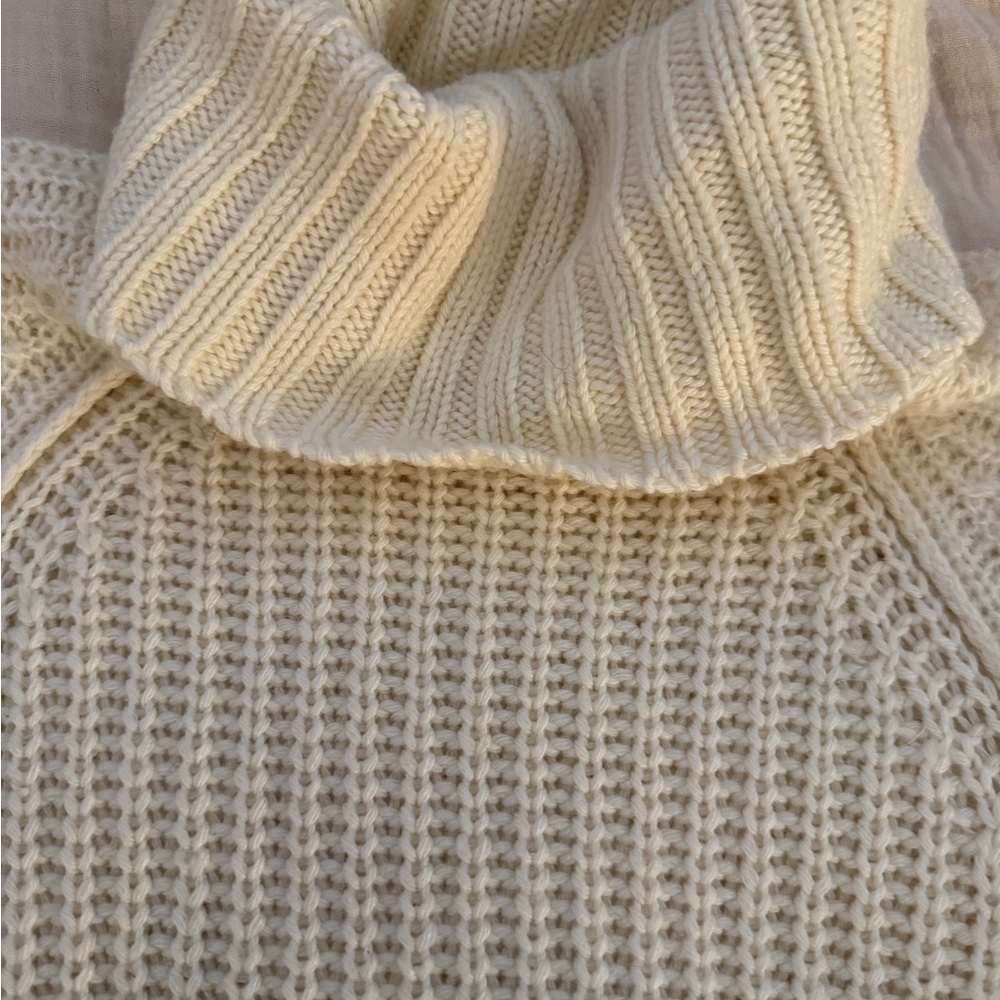 Reiss Harley Wool Cashmere Blend Chunky Oversized Turtleneck Small Snow Day Cozy - Picture 6 of 8